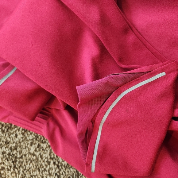 Athleta Run Free Running Track Jacket Reflective Thumb Holes Size Medium - Picture 9 of 9